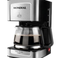Cafeteira Elétrica, Mondial, Preto/Inox 110V