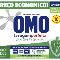OMO Lavagem Perfeita – Sabão Sanitizante Em Pó 800G