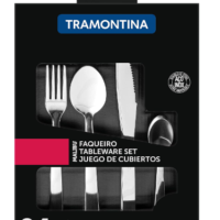 Faqueiro Malibu, 24 peças, Inox, Tramontina